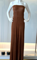 STRAPLESS DRESS PLISSE