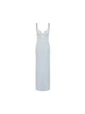Chain-Strap Bustier Bodycon Maxi Dress