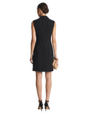 Black Double-Breasted Blazer Dress