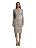 Silver Baroque Beaded Column Midi