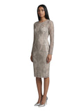 Silver Baroque Beaded Column Midi