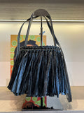 bucket bag with fringes
