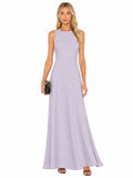 Sleeveless A-Line Flared Maxi Gown