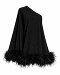 The Noir Feather Mini Dress