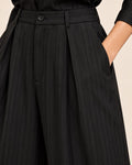 The Noir Pinstripe Set
