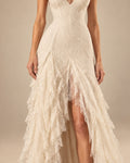 The Ivory Lace Cascade Gown