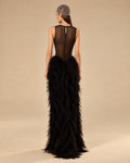 The Amara Feather Gown