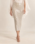 The Lumière Sequin Midi Skirt