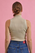 Turtleneck Sleeveless Knitwear