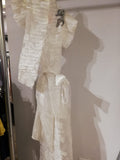 white dress with belt