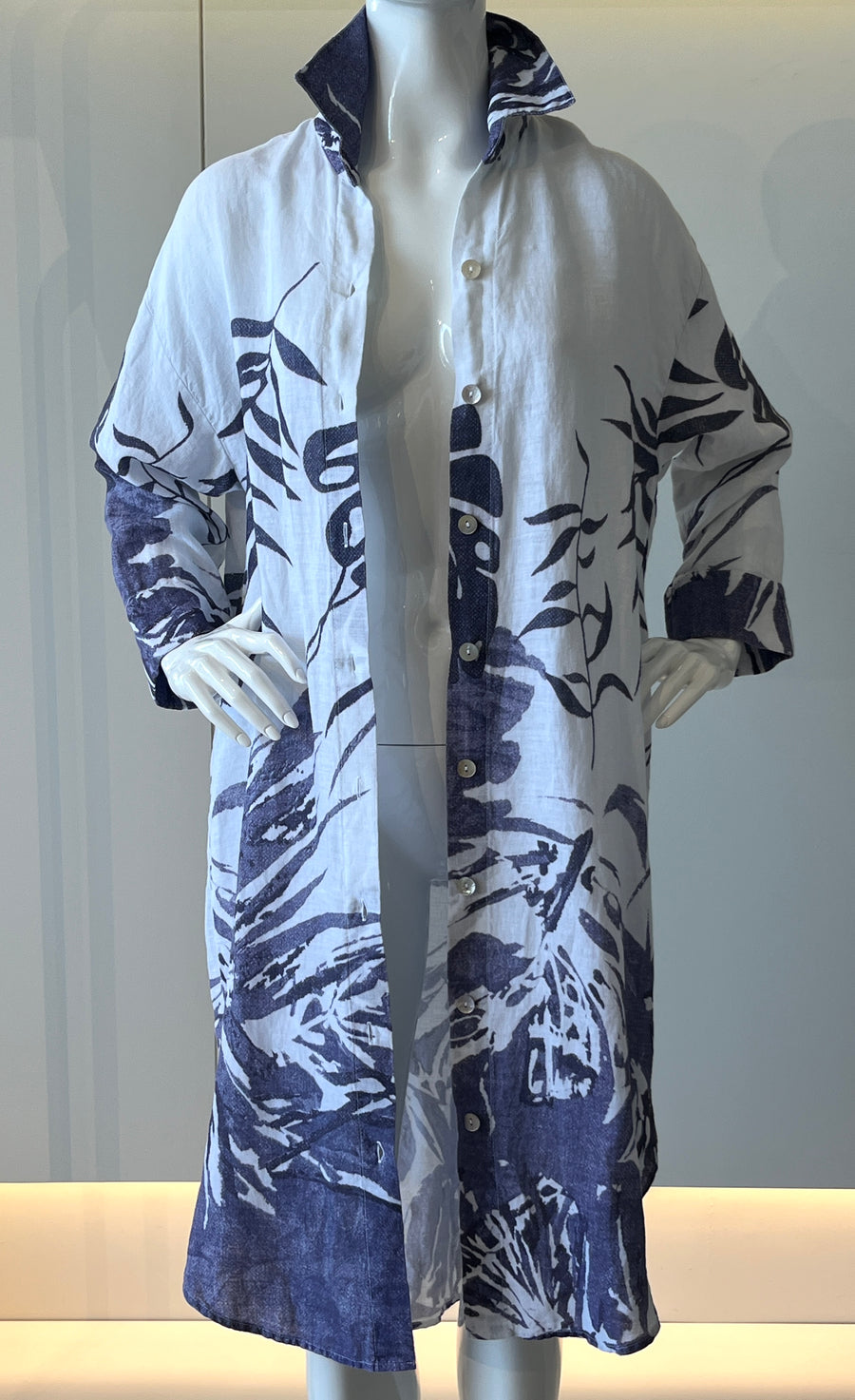 printed cardigan