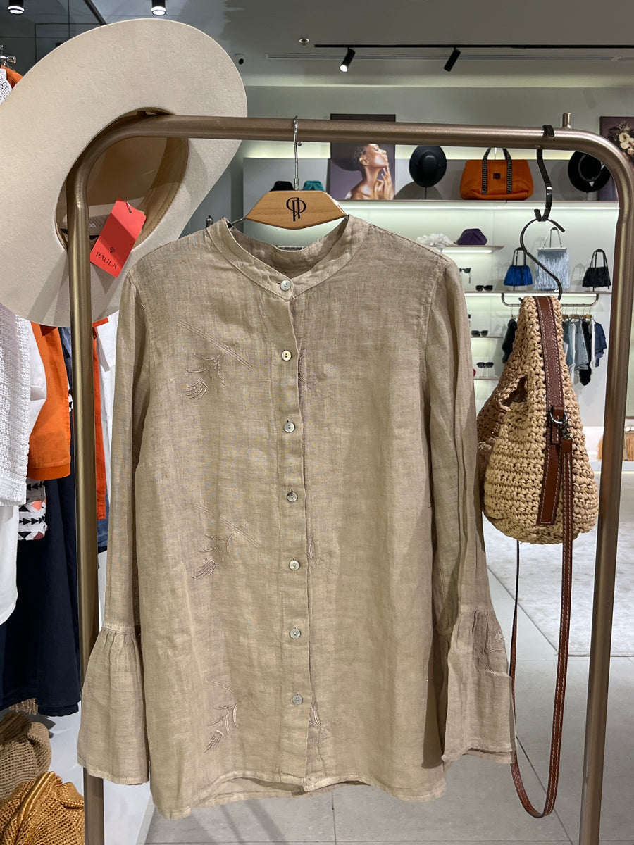 embroidered shirt/resort