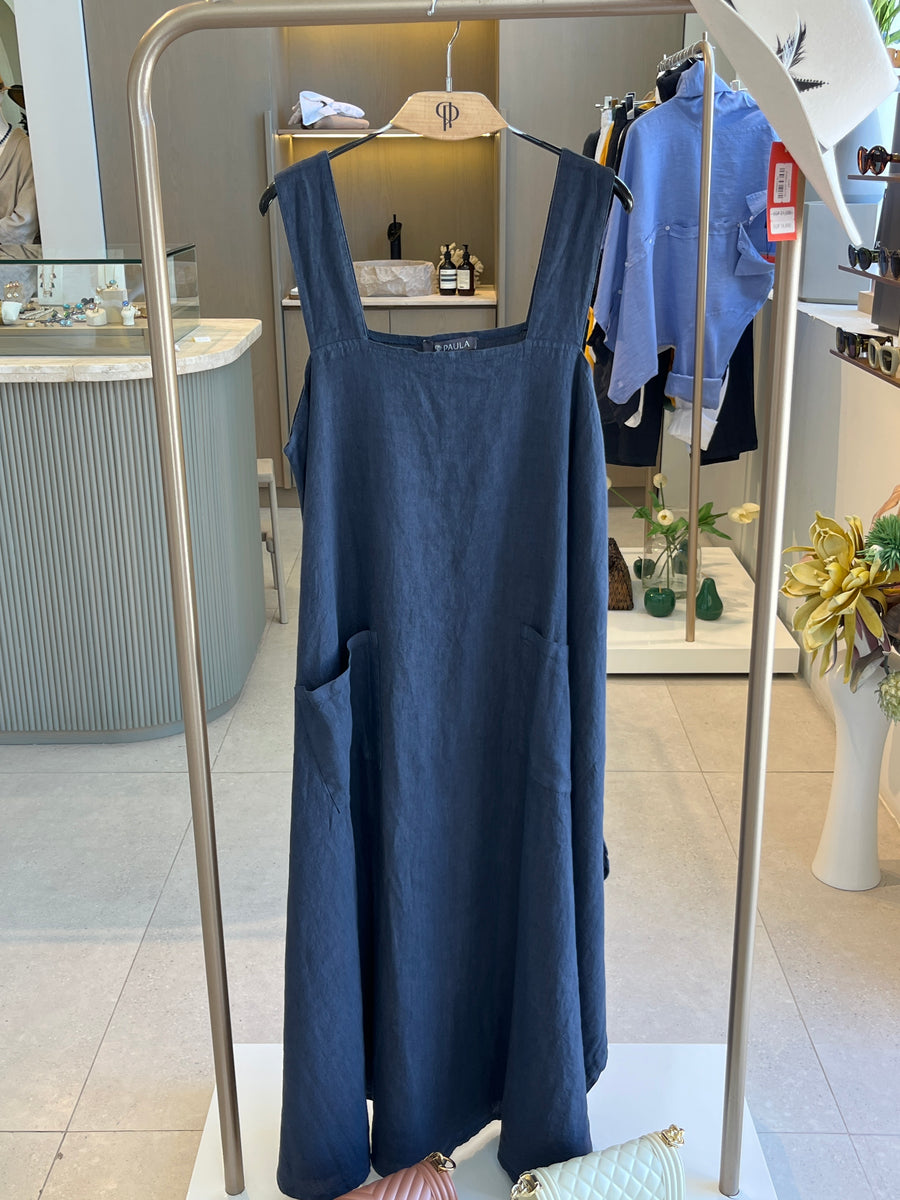 linen dress pocket