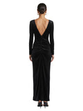 Bronze Glitter Wrap Midi