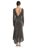 Bronze Glitter Wrap Midi