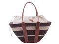 The Striped Wicker Market Basket