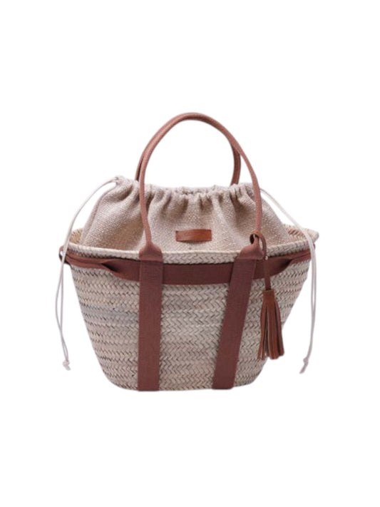 The Riviera Drawstring Basket Tote