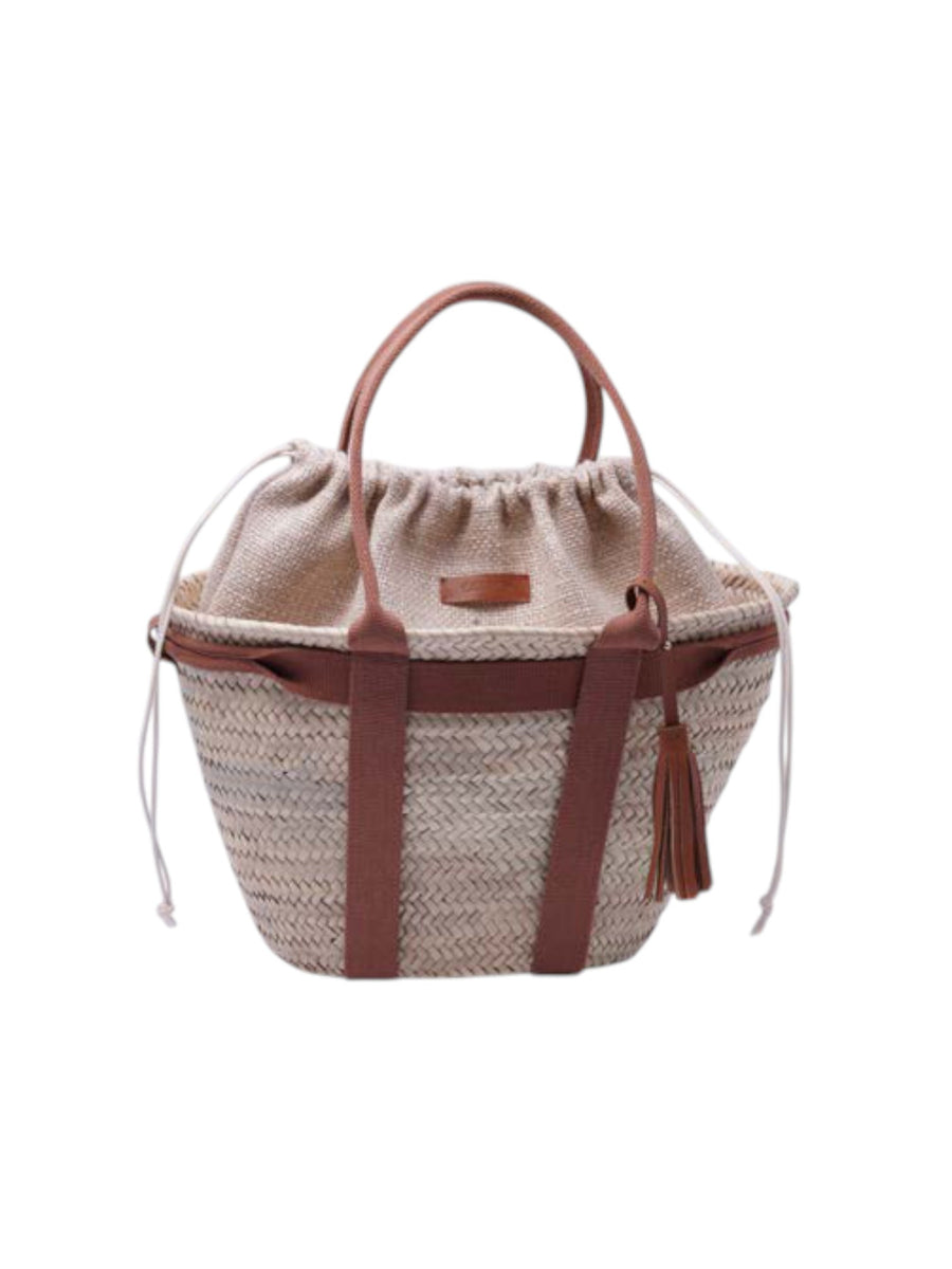 The Riviera Drawstring Basket Tote