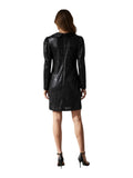 Black Sequin Tuxedo Mini