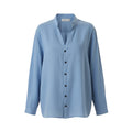 linen shirt v with button