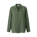 linen shirt v with button