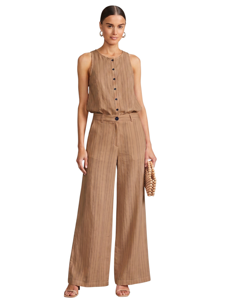 Pinstripe Linen Set