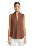 Linen Open Vest