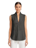 Linen Open Vest