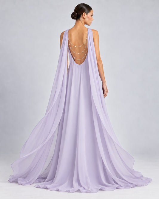 The Lilac Cascade Gown