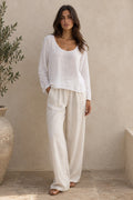 The Portofino Linen Blouse