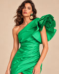 The Verde Ruffle Mini Dress