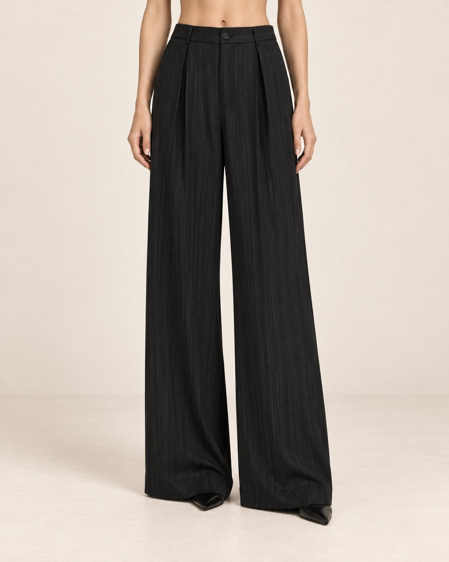 The Noir Pinstripe Trousers