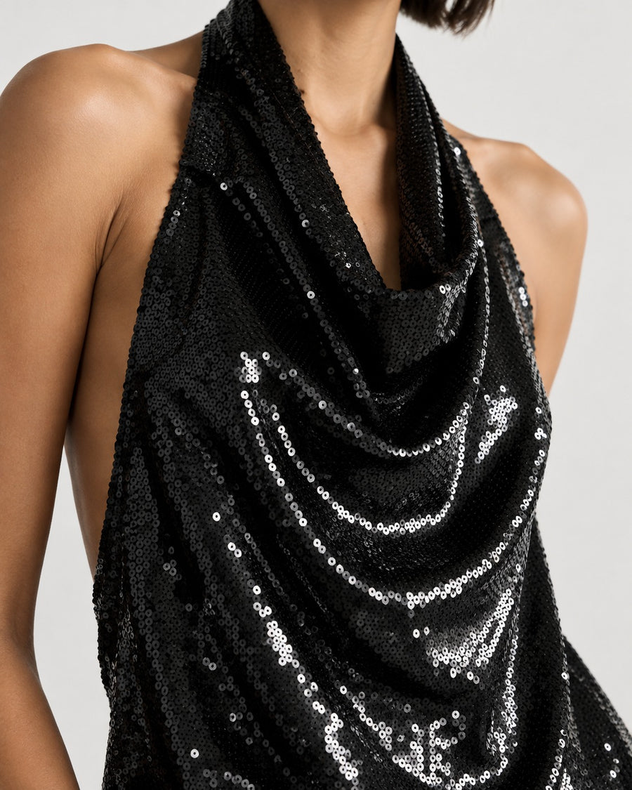 The Sequin Halter Top