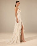 The Ivory Lace Cascade Gown