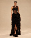 The Amara Feather Gown