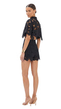 Floral Cutwork Cape Top