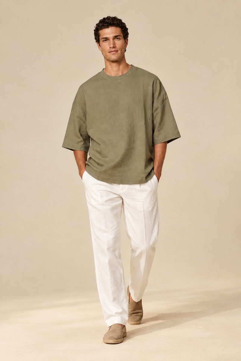 Estate Slim Linen Tee