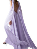 Sleeveless A-Line Flared Maxi Gown