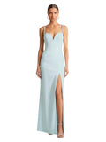 Chain-Strap Bustier Bodycon Maxi Dress