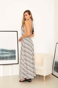 Tara backless maxi dress