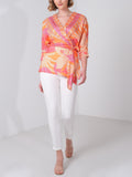 Patterned Satin Blouse