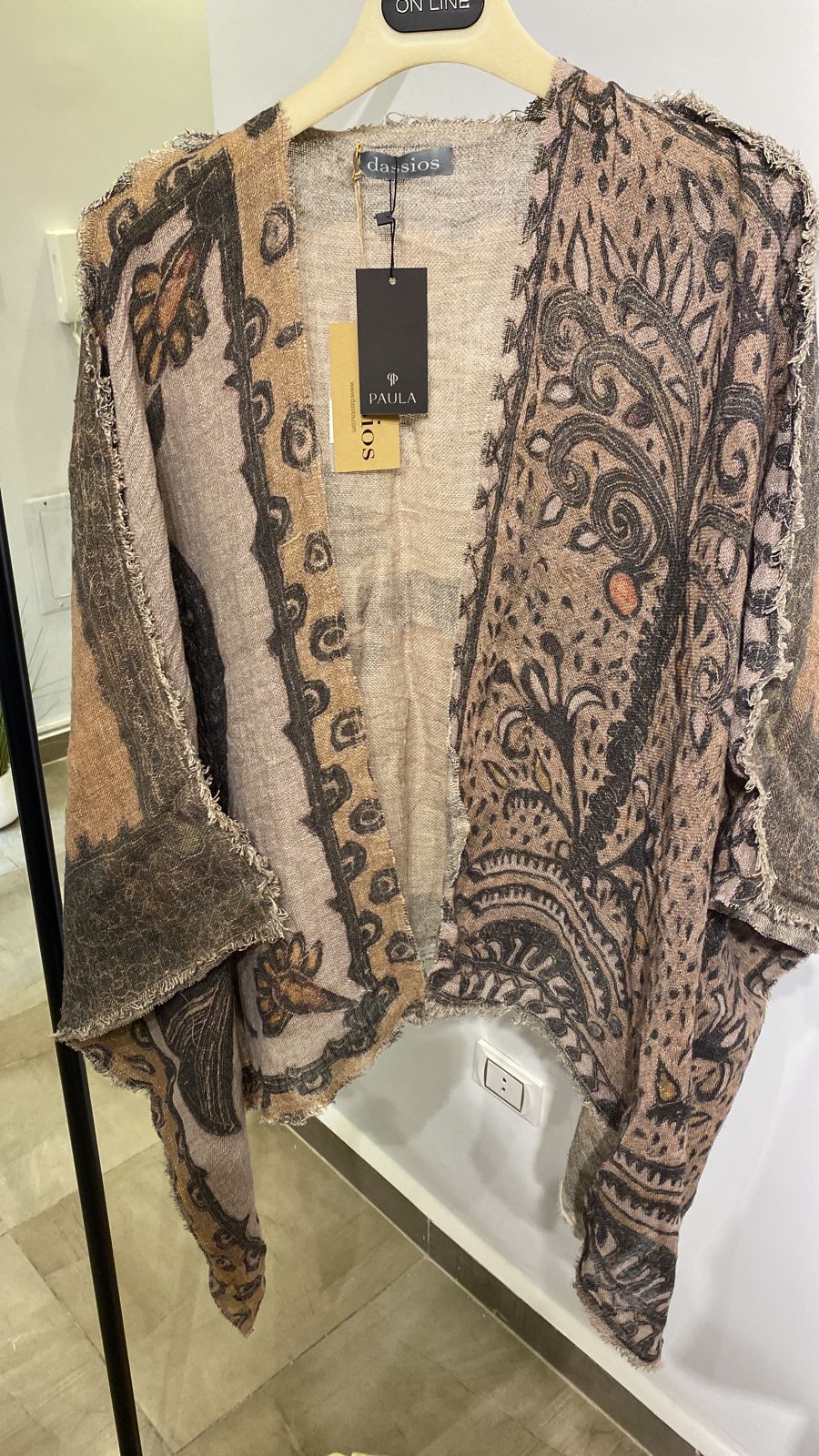 Linen printed shawl