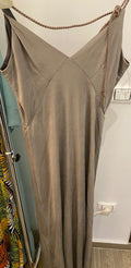 Atalanta V-back maxi dress
