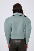 mint zippered cachet jacket