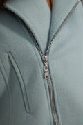 mint zippered cachet jacket